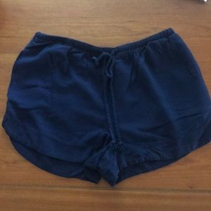 Navy blue soft shorts